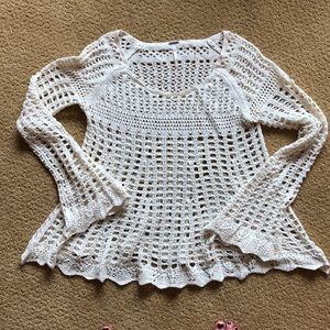 Free People open knit sweater